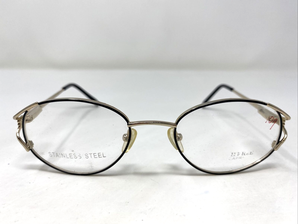 Capri Peachtree PT41 GOLD 53-19-135 Gold/Black Full Rim  display picture 1