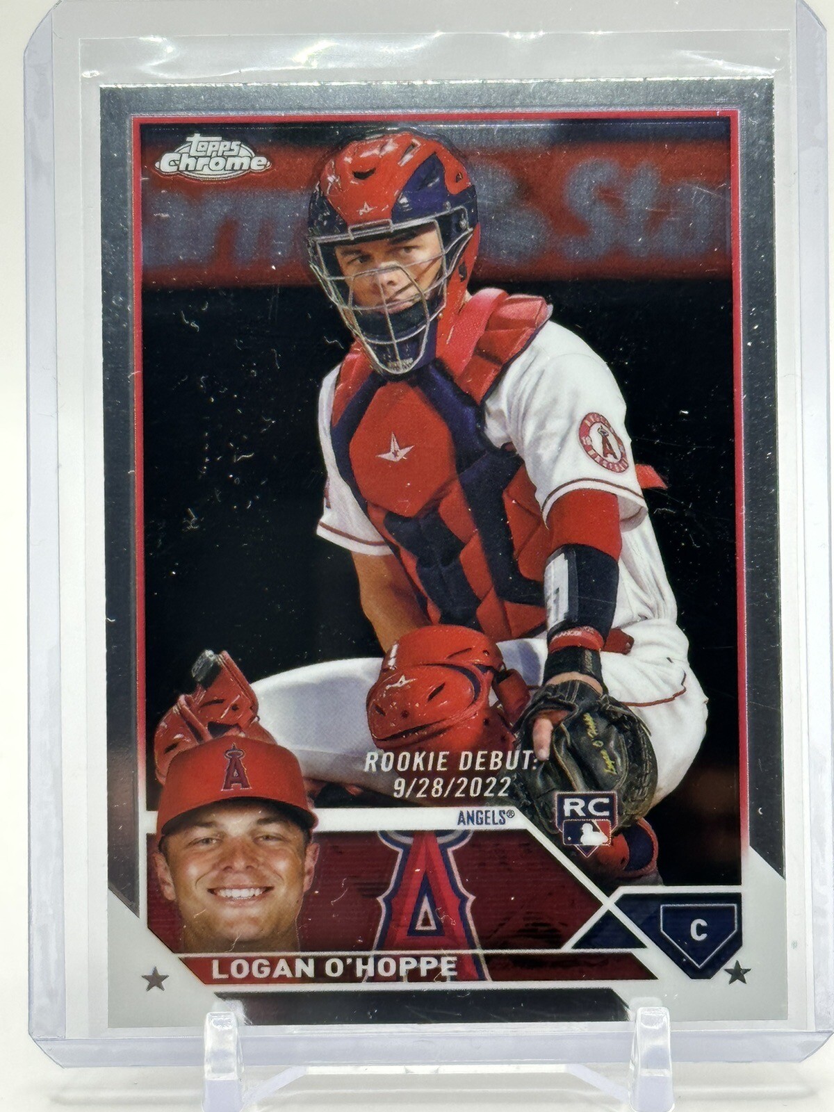 Logan O'Hoppe Debut Base Rookie RC 2023 Topps Chrome Update Baseball