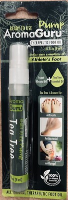 AROMA GURU THERAPEUTIC FOOT OIL 0.27oz (8ml) HELP EASE SYMPTOM OF ATHLETE s FOOT