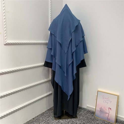 Khimar Women Muslim Hijab Arab Scarf Burqa Islamic Paryer Overhead Abaya Kaftan - Picture 25 of 99