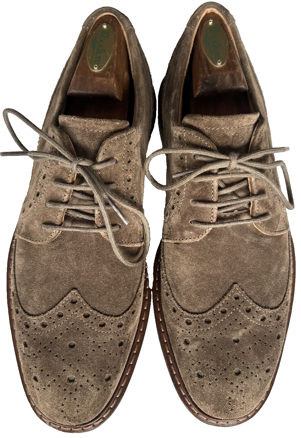 SAOLA Abito Ecco Vitrus Wingtip scarpe casual cioccolato pelle scamosciata derby EU 40 US 6 6 5