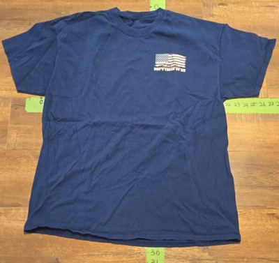Don't Tread On Me The Right To Bear Arms Graphic T-Shirt Size Large Navy Blue