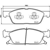 Brembo BremsbeläGe Bremsbelegsatz Vorne FüR Ford Galaxy S-Max Ford USA Edge