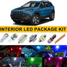13pcs Interior Led Lights Bulb Package Kit For Jeep Cherokee 2014-2016 2017 2018
