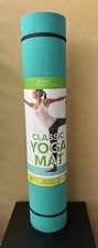 Gaiam Essentials Classic Yoga Mat Green 6mm Includes Carry Strap 72" x 24"