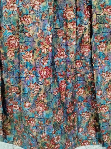 Vintage Rare Editions Dress Girls Size 6 Blue Pink Floral Cottage 80s Made USA - Picture 15 of 23