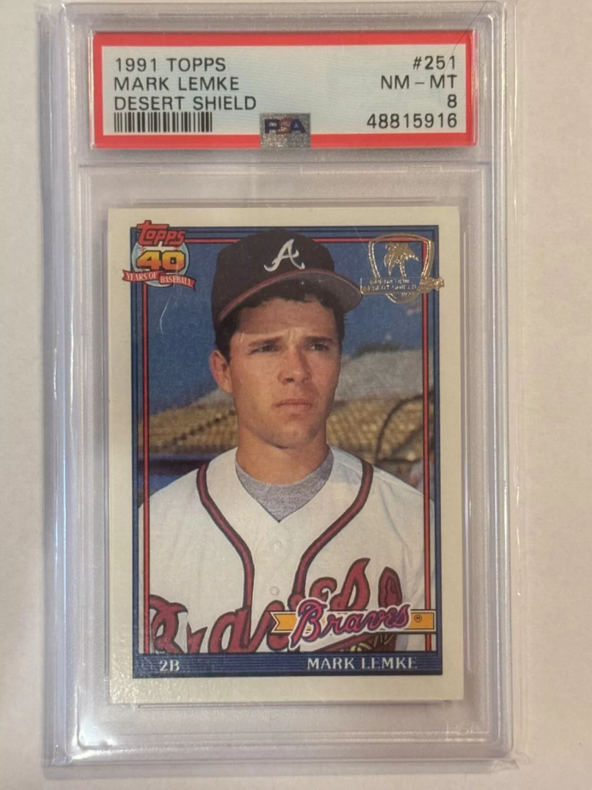Mark Lemke trading card