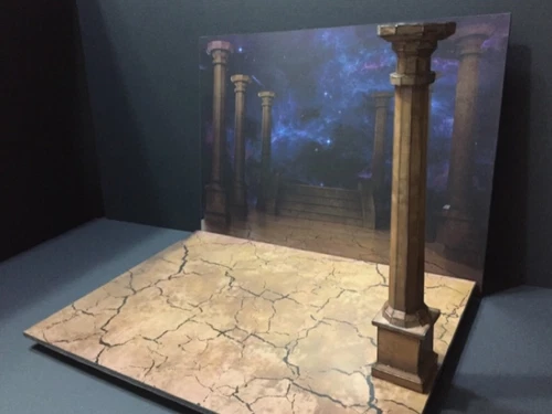 FIG-GT-1/12: Paper-craft Diorama - Greek Temple Saint Seiya Myth Cloth Diorama