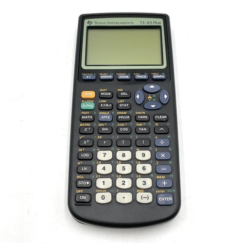 Texas Instruments TI-83 Plus Graphing Calculator W/ Slide Cover Tested Works - Picture 2 of 16