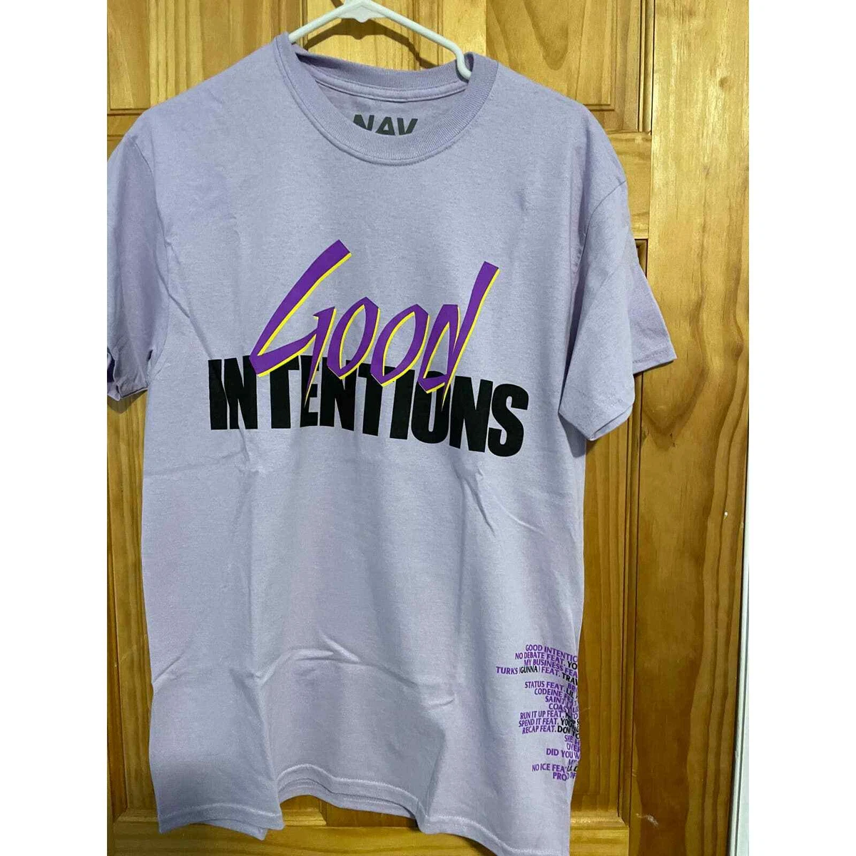 NEW Nav x Vlone Good Intentions Doves Tee Purple Medium M