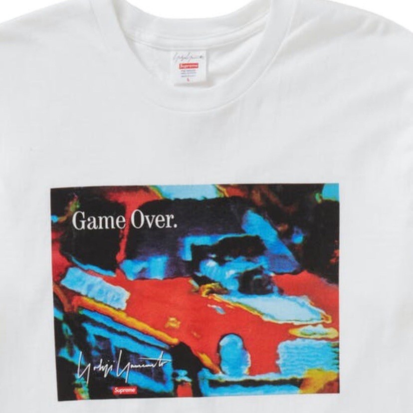 Tシャツ・カットソー Supreme x Yohji Yamamoto Game Over T-Shirt White s-l400.jpg