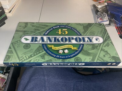 Bankopoly 45TH Anniversary Edition Board Game Monopoly Style | eBay