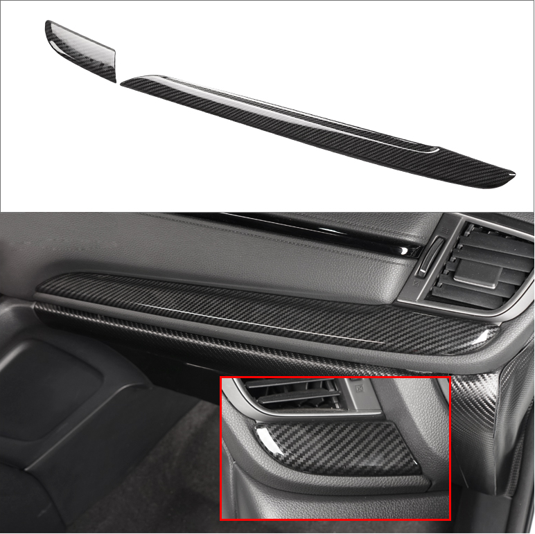 For Honda CRV CR-V 2017-2020 Carbon Fiber Console Dashboard Cover Trim Decor