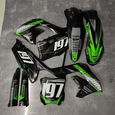 Grafik + Plastik Kawasaki KX Restyle KX125 KX250 2004-2008 dekor angewandte satz
