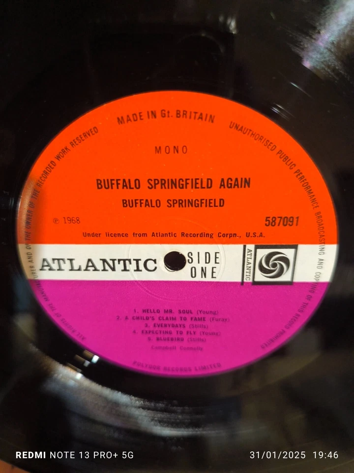 BUFFALO SPRINGFIELD "BUFFALO SPRINGFIELD AGAIN" -LP ORIGINAL UK (1968)- - Photo 3/4