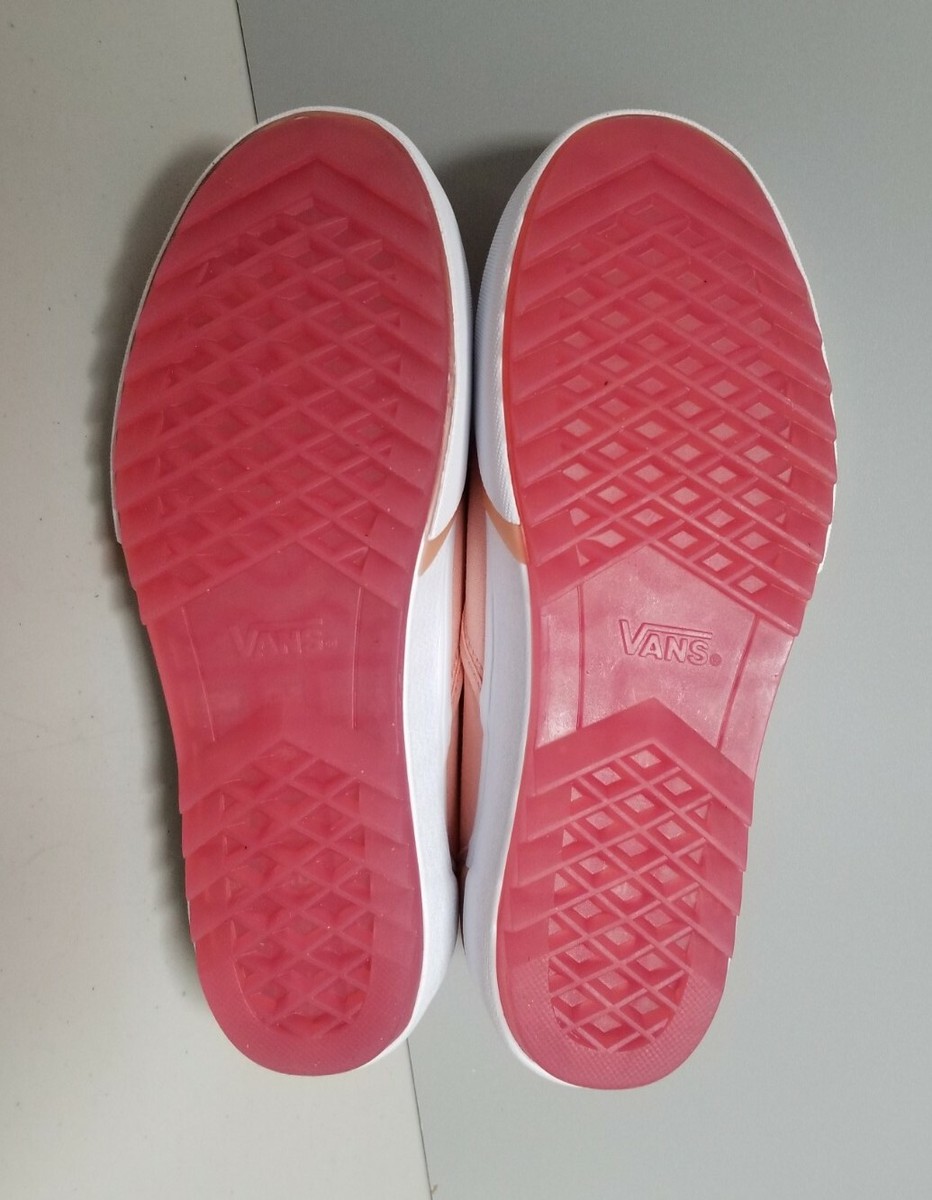 Vans Pastel Peach Stacked Slip On Sneakers Womens Size