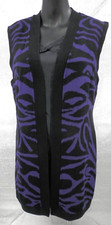 Chico's Cardigan Sweater Vest Open Front Size 2