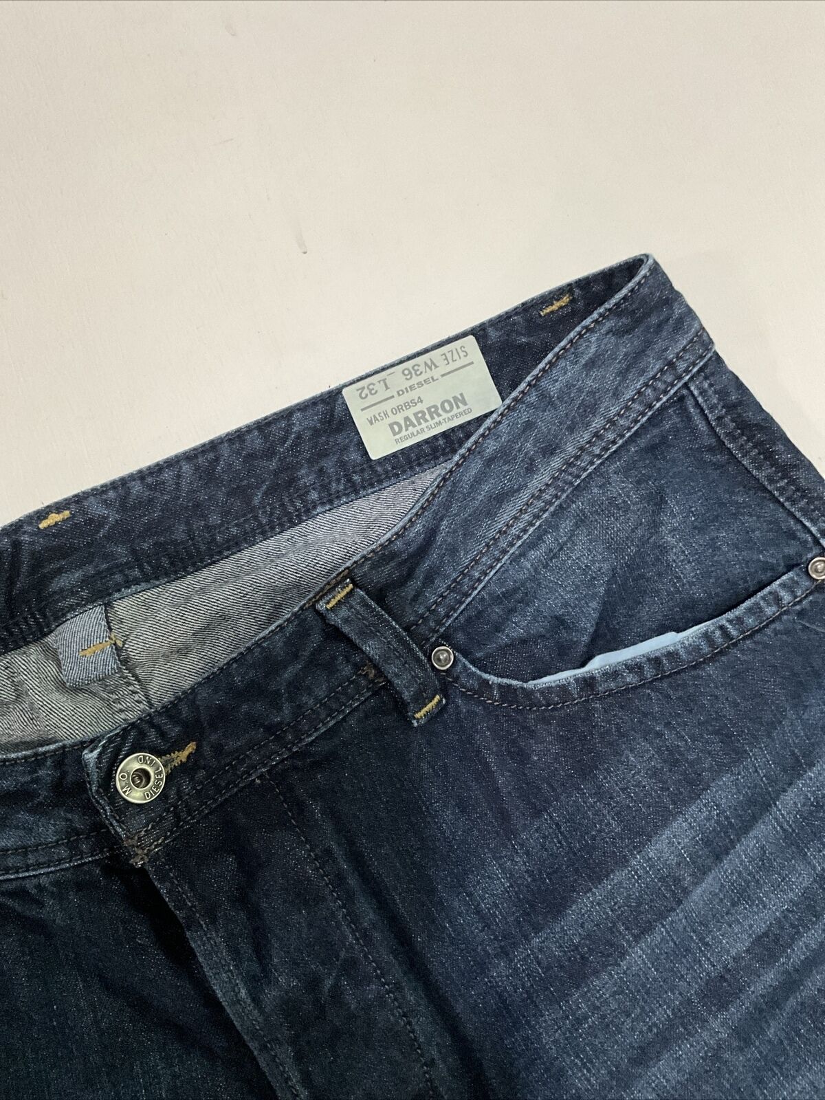 Diesel Darron Men’s Regular Slim Tapered Jeans In… - image 6