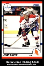 1990-91 Score American John Druce #246 Washington Capitals Rookie RC NHL Hockey 