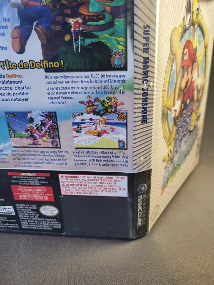 Super Mario Sunshine, Gamecube, Complete, Authentic! - Image 2 of 3