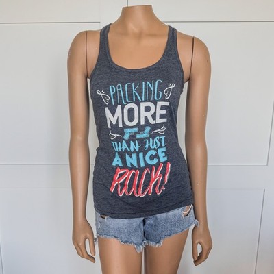 ART 15 Clothing-Packing More Than Just A Nice Rack-Women s Workout Tank-Size S/M