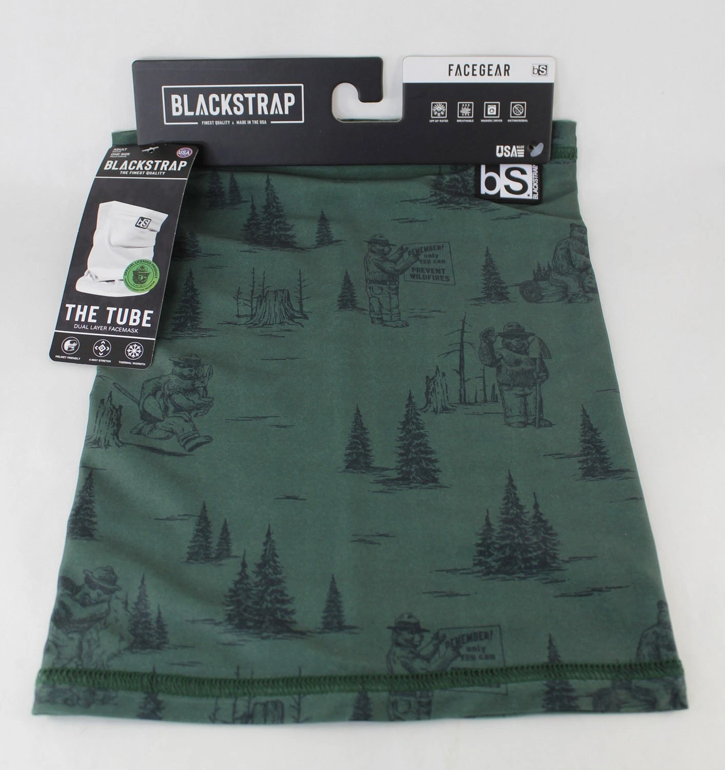 BlackStrap Adult Dual Layer Tube Neck Warmer Facemask Smokey Green New