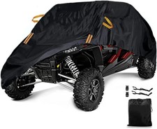 UTV Cover Waterproof Heavy Duty 4-6 Seater Cover Black Oxford Cloth Protection