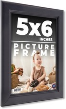 Photo Size Refined Black Picture Frame - UV Acrylic, Backing, Hanging Hardware
