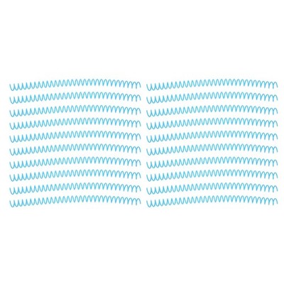 20Pcs Spiral Binding Coil Large Capacity Spine Comb 30 Holes 13mm Diameter Se...