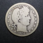 1914   *D *  BARBER SILVER QUARTER  ***NICE*** FREE SHIPPING   C2089