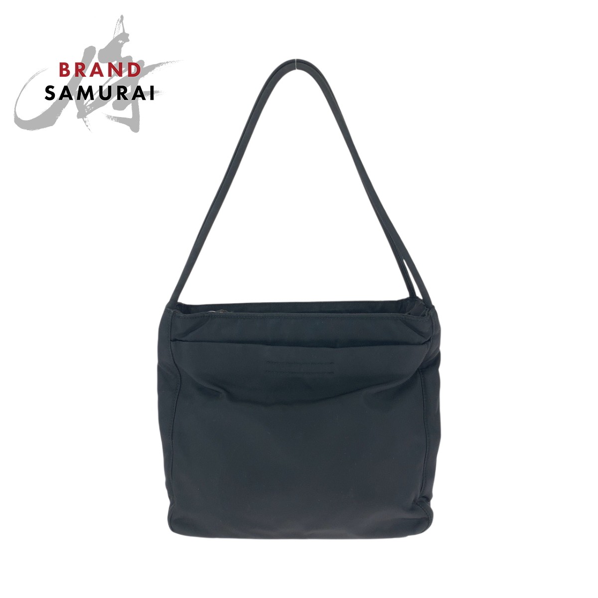 Prada Tessute Triangle Black Nylon Tote Handbag 504891