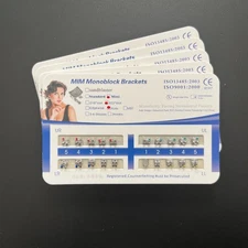 50 Sets Dental Orthodontic Metal Bracket MIM Monoblock Mini Roth 022 no hooks