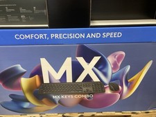 Logitech MX Keys Combo Wireless Bluetooth Keyboard  Mouse, Easy-Switch, Flow