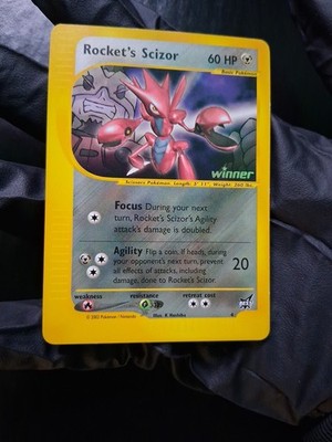   Rocket s Scizor #4 WINNER NM Best of Game Promo 2002 WOTC Ultra Rare Pokémon