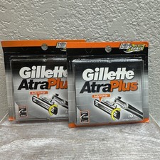 2 New Gillette Atra Plus Refill Razor Blade C...