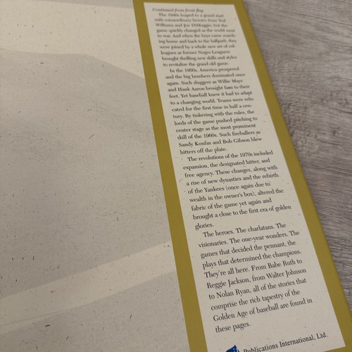 The Golden Age of Baseball Hardcover Publications International - Picture 18 of 18