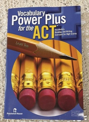 VOCABULARY POWER PLUS for the ACT - LEVEL 10 Prestwick House **BRAND NEW**