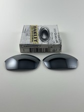 Oakley Flak Jacket 1.0 Black Iridium lenti di ricambio polarizzate + scatola 13-651 NUOVO