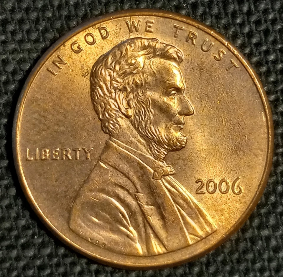 2006-P Spike Head Die Crack Error Lincoln Cent - Image 3 of 4