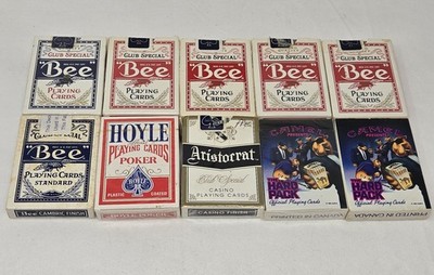 BEE CLUB SPECIAL PLAYING CARDS 6 DECKS NEW +4 DECKS CAMEL HOYLE ARISTOCRAT