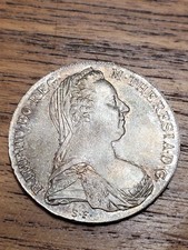 1780 Maria Theresa Thaler Restrike – High Grade – 28g .833 Silver – Nice Tone I