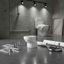 Adaptateur de toilette PVC facile à installer connecteur de vidange de toilette décalé longue durée
