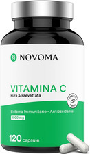 Vitamina C 1000Mg, Vitamina C Pura Alto Dosaggio, Sistema Immunitario, 100% Acid