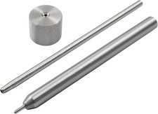 Eyelet Hole Punch Die Tool, 2Mm Grommet Setter Hollow Punch Includes Base  Ram