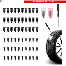 Portable 60pcs Flat Tire Repair Kit With Safe Screwdriver Protective Sleeves