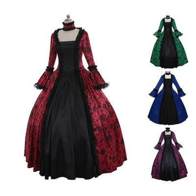 Mittelalter Kleid Spitze langes Kleid elegantes Design mehrere Größen verfügb - Bild 1 von 4
