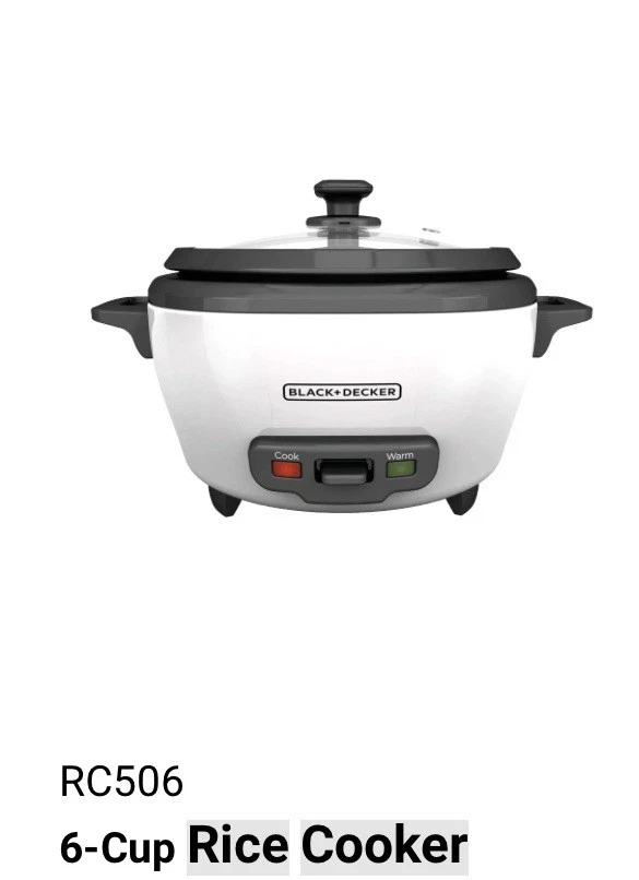3 Cup Rice Cooker Black + Decker