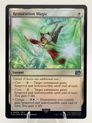Restoration Magic FOIL 0030 Final Fantasy FFV White Instant FIN MTG EN 2025 NM