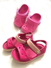 Crocs Baby Mädchen Sandalen Badelatschen rosa Gr. 5 / Gr. 20-21