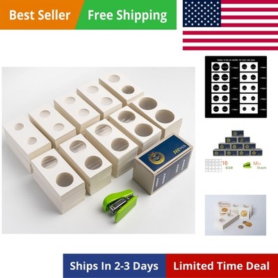 Coin Flips 10 Assorted Sizes 1000Pcs Coin Holders for Colletors The Coin Coll...